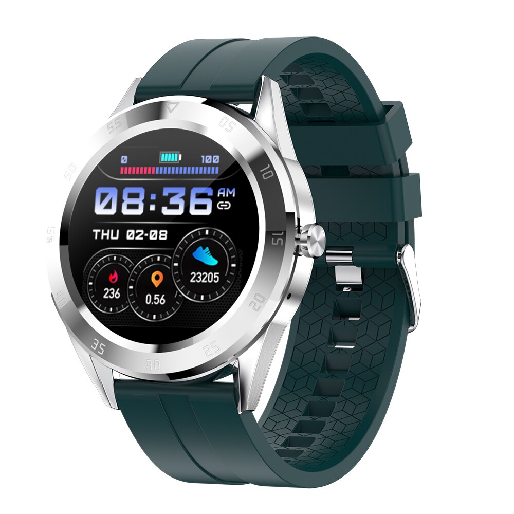 Y10 Intelligente Braccialetto di Vigilanza di Chiamata Bluetooth Frequenza Cardiaca Misuratore di Pressione Sanguigna di Ossigeno Nel Sangue di Monitoraggio Per Il Fitness Sport Della Vigilanza Del Braccialetto Intelligente: Green Silica