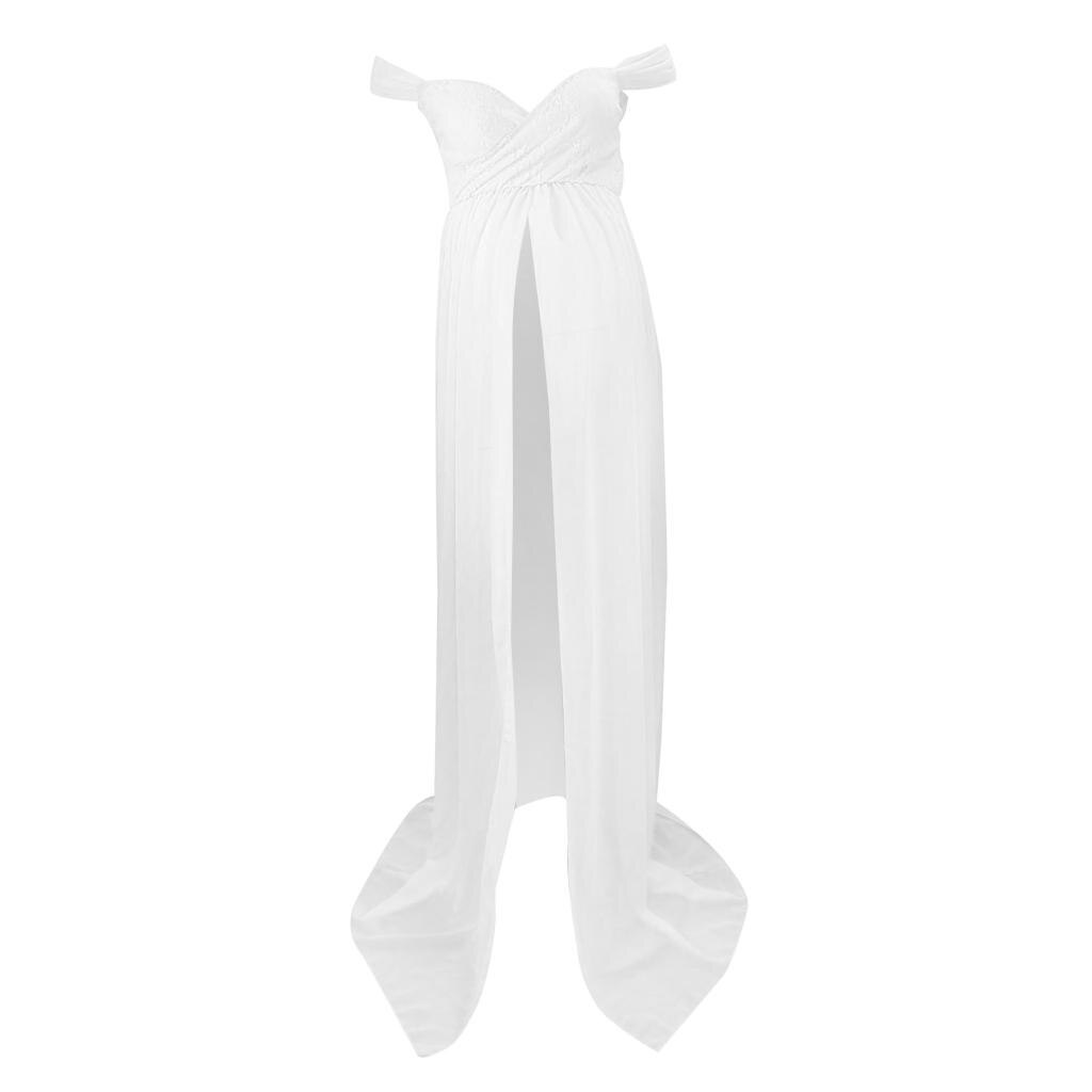 Maternity Gown Photography Props Lace Stretchy Pregnancy Long Dress - Maxi Maternity Leave (1U5)(Z6)(Z8)(1Z1)(2Z1)(3Z1)(4Z1)(7Z1)