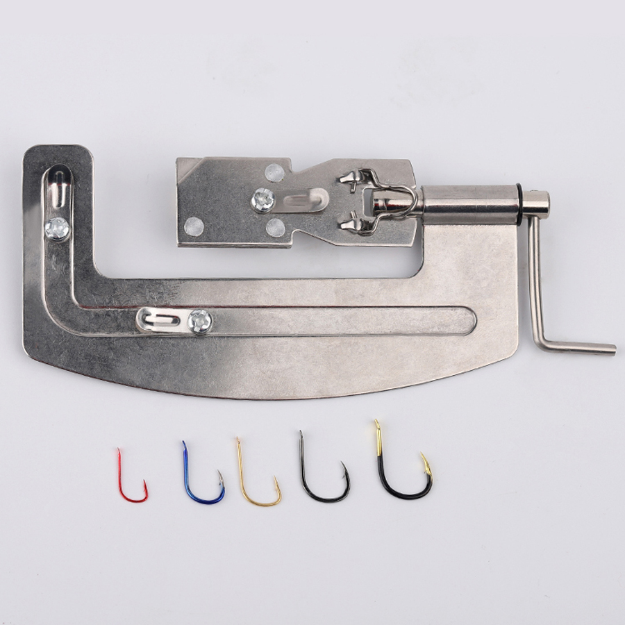 Semi Automatic Fishing Hooks Line Tier Machine Stainless Steel Fish Hook Line Knotter Tying Fishing Binding Device Tool