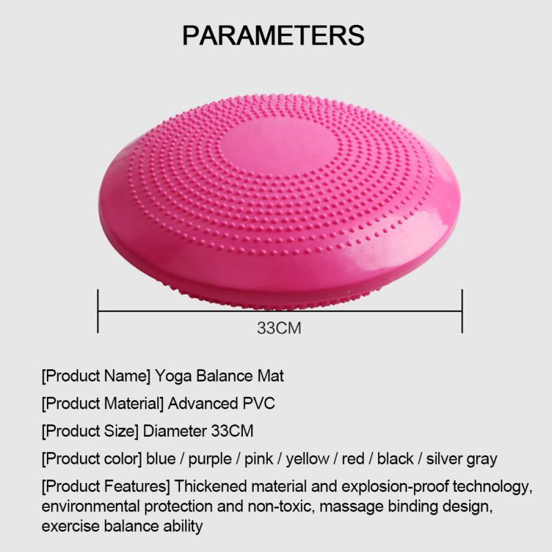 Yoga Mat Balance Cushion Anti-slip massage Fitness mat Yoga Balance Mat for Exercise Yoga Pilates Indoor sports