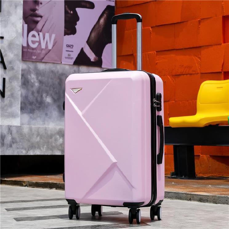 Maleta de avión de 20 pulgadas unisex, Maleta de viaje a la cuadrada, caja de ordenador: Pink