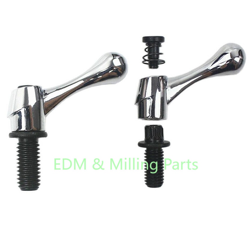 2x Bridgeport Part Head Milling Machine Table Lock Mill Bolt Handle CNC M12 Thread
