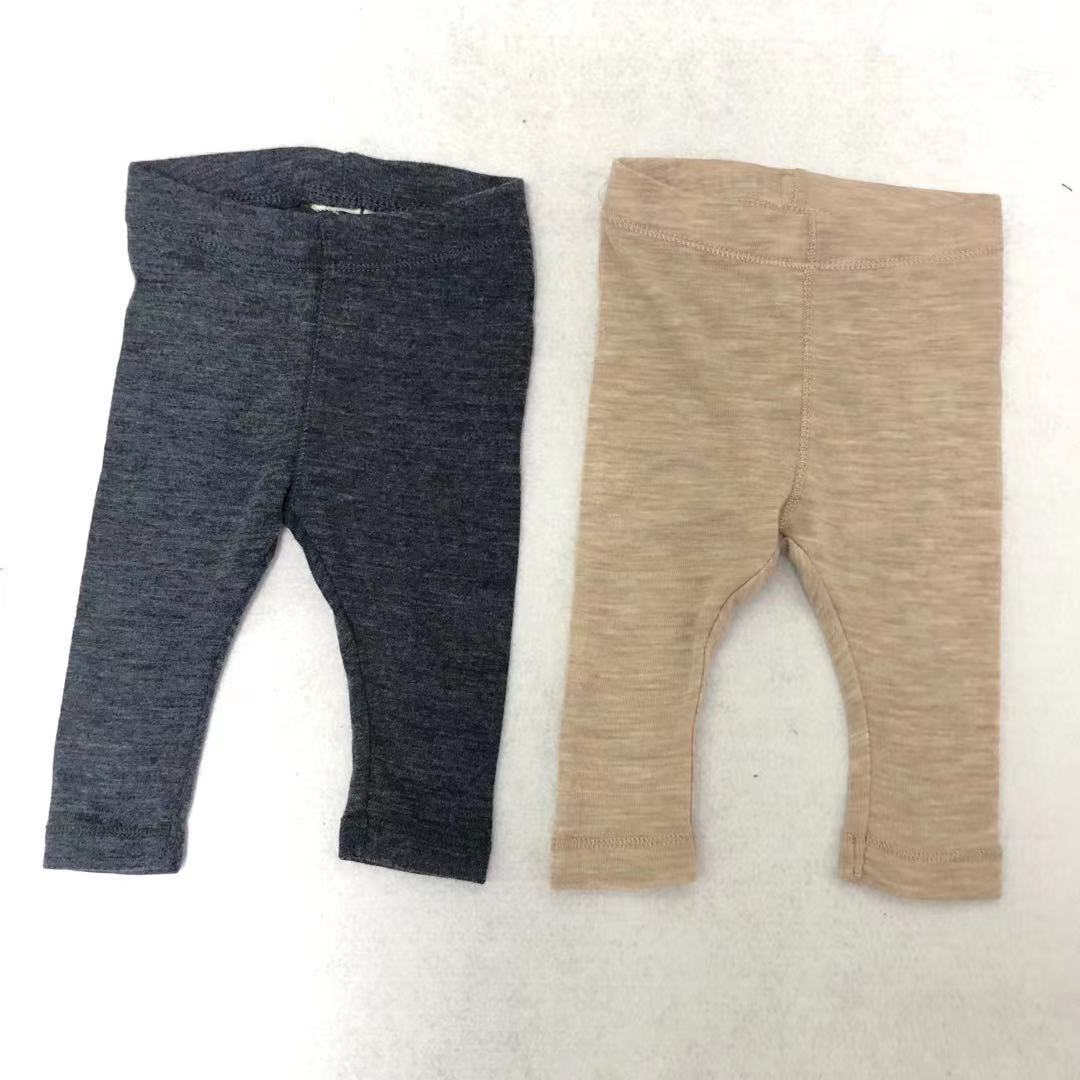 Pyjama Long en laine mérinos Pure sous-vêtements thermiques pour enfants, bas de pyjama, couche de Base naturelle et biologique