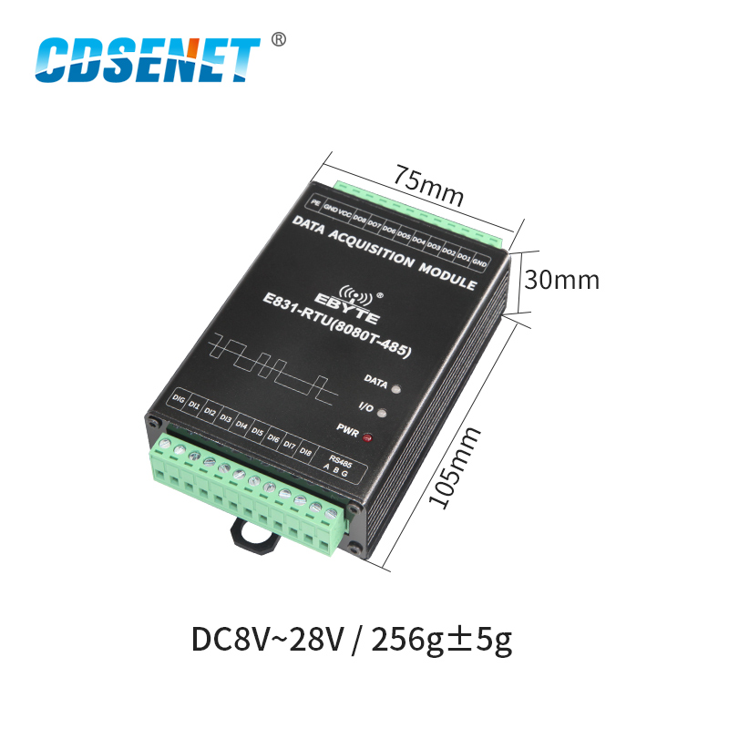 E831-RTU (8080T-485) Modbus RTU IO Controller 8 Kanal Digital Menge Eingang Relais Ausgang Wireless IoT Modem