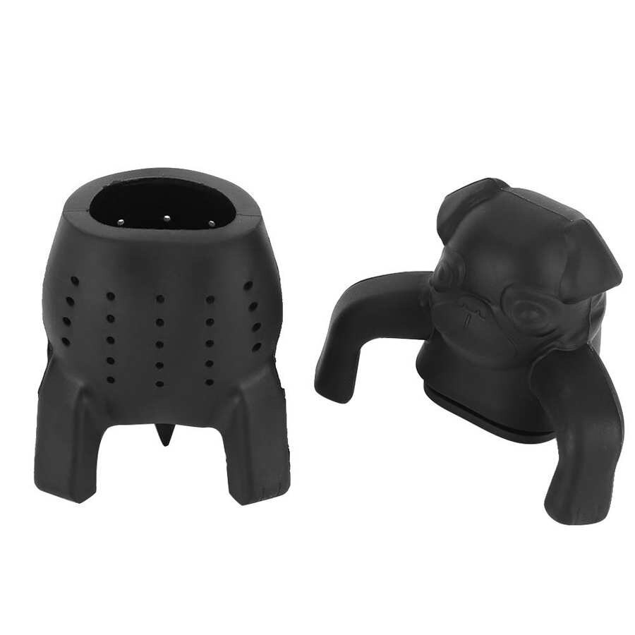 Tegneserie hund silikone løs te sil infuser urte krydderi filter gadget te tilbehør