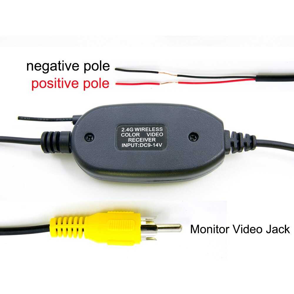 2.4 Ghz Wireless Video Transmitter Receiver Kit For Car Monitor To Connect The Car Rear View Camera Reverse Backup Camera