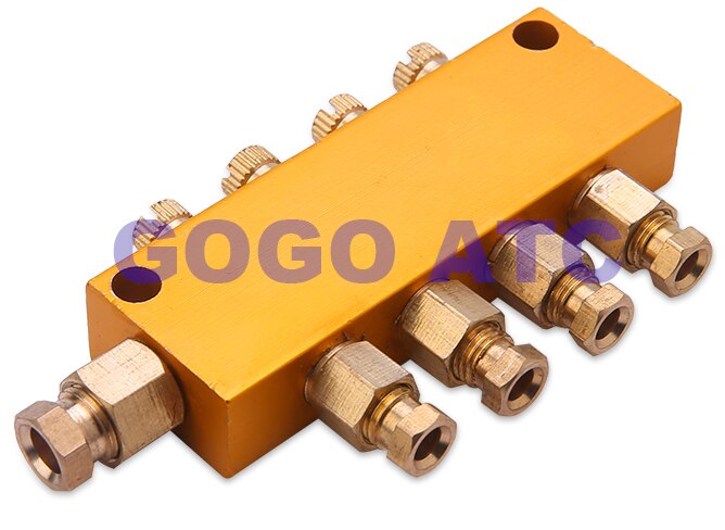 Oil circuit distributor 1-10 oil separator adjustable drain distribution lubrication system distribution valve Oil separator