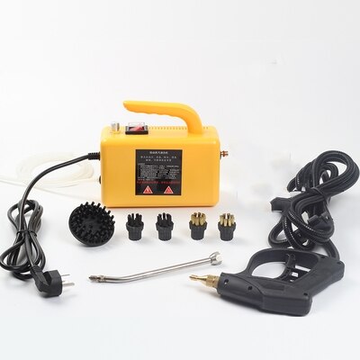 220v rengjøringsmaskin- høy temperatur og høytrykks damprensemaskin damprensemaskin паровой очиститель: Gul og sprøytepistol