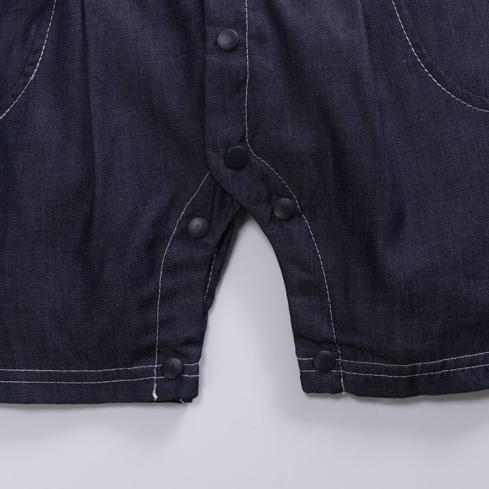infant clothing blue and khaki Romper For Baby Baby Denim Romper Boy Baby Clothes boy kids Jumpsuit for party