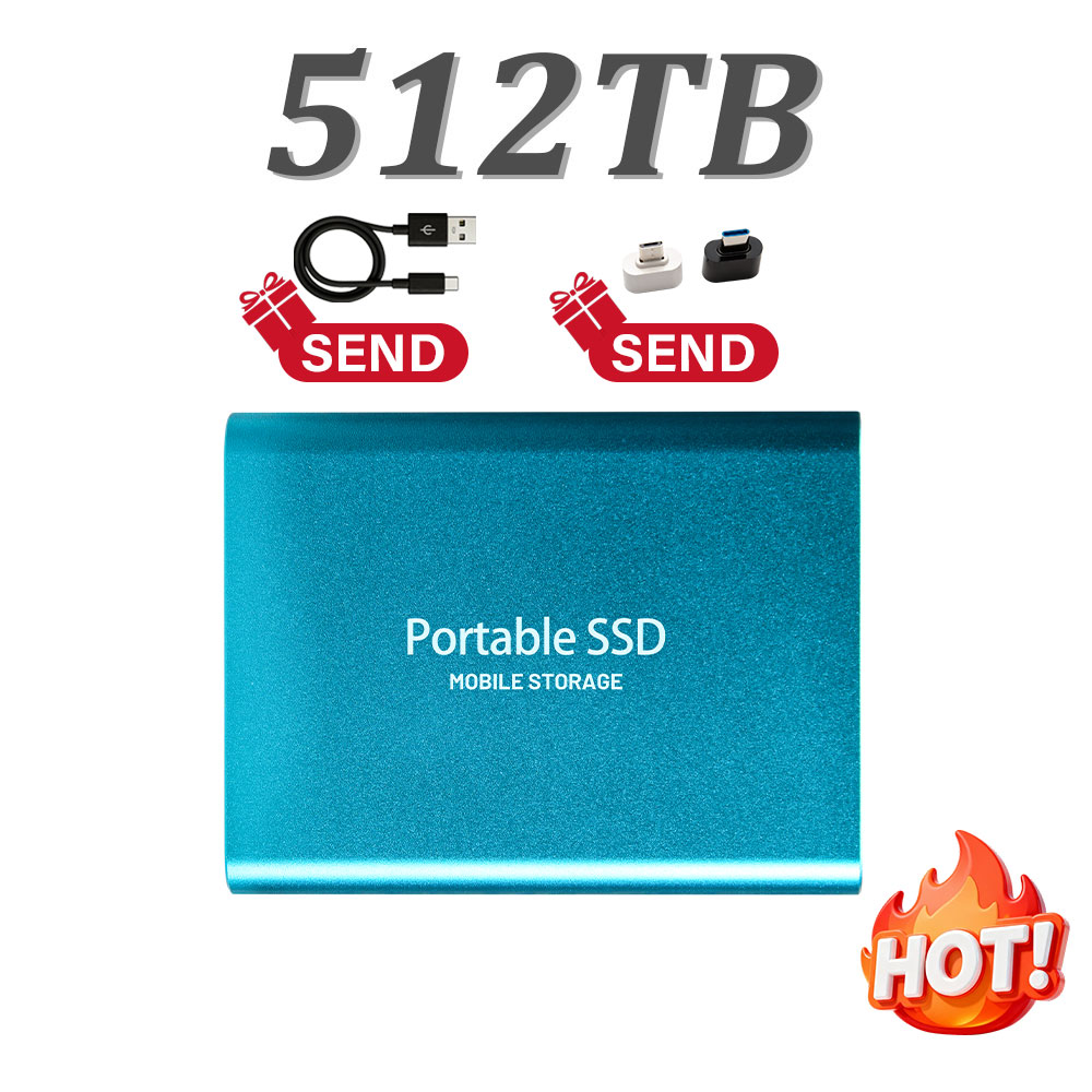 USB 3.1 portable solid-state drive 1TB external portable hard drive 2TBSSD 4TB high solid-state storage, suitable for la