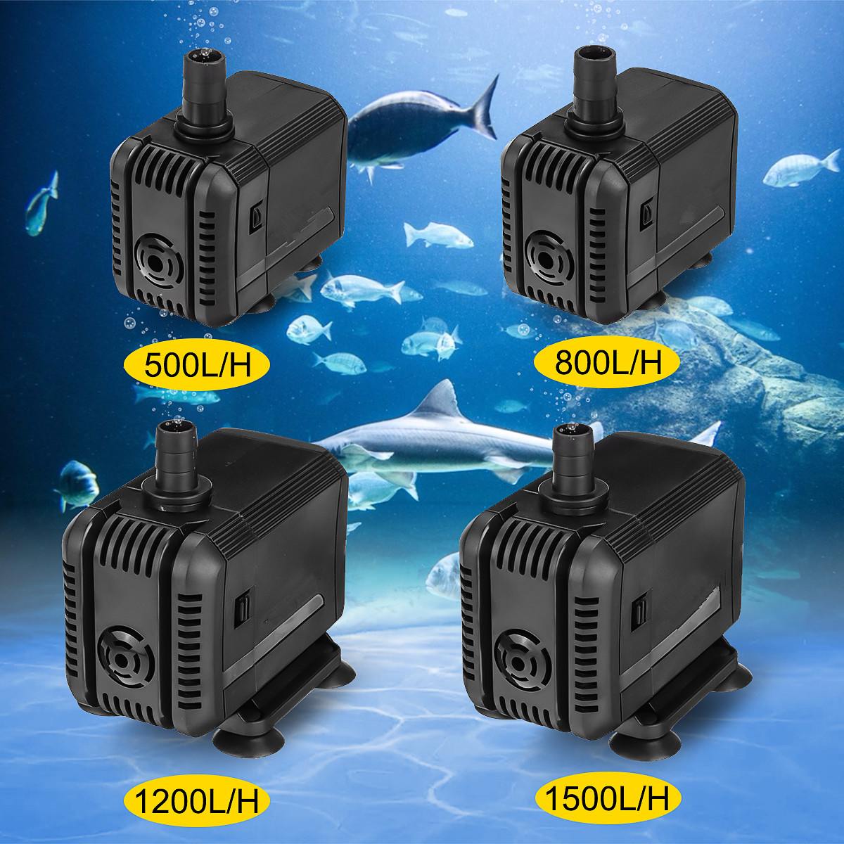 220V Portable Aquarium Water Pump ABS Low Power Mini Pumps Waterproof Submersible Fish Tank Pond Pool Fountains Water Pump