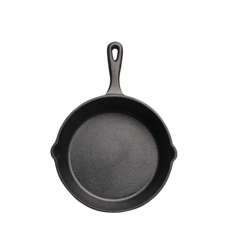 Olla de hierro fundido para sopa, de fondo plano, sin recubrimiento, sartén antiadherente, utensilios de cocina para sopa