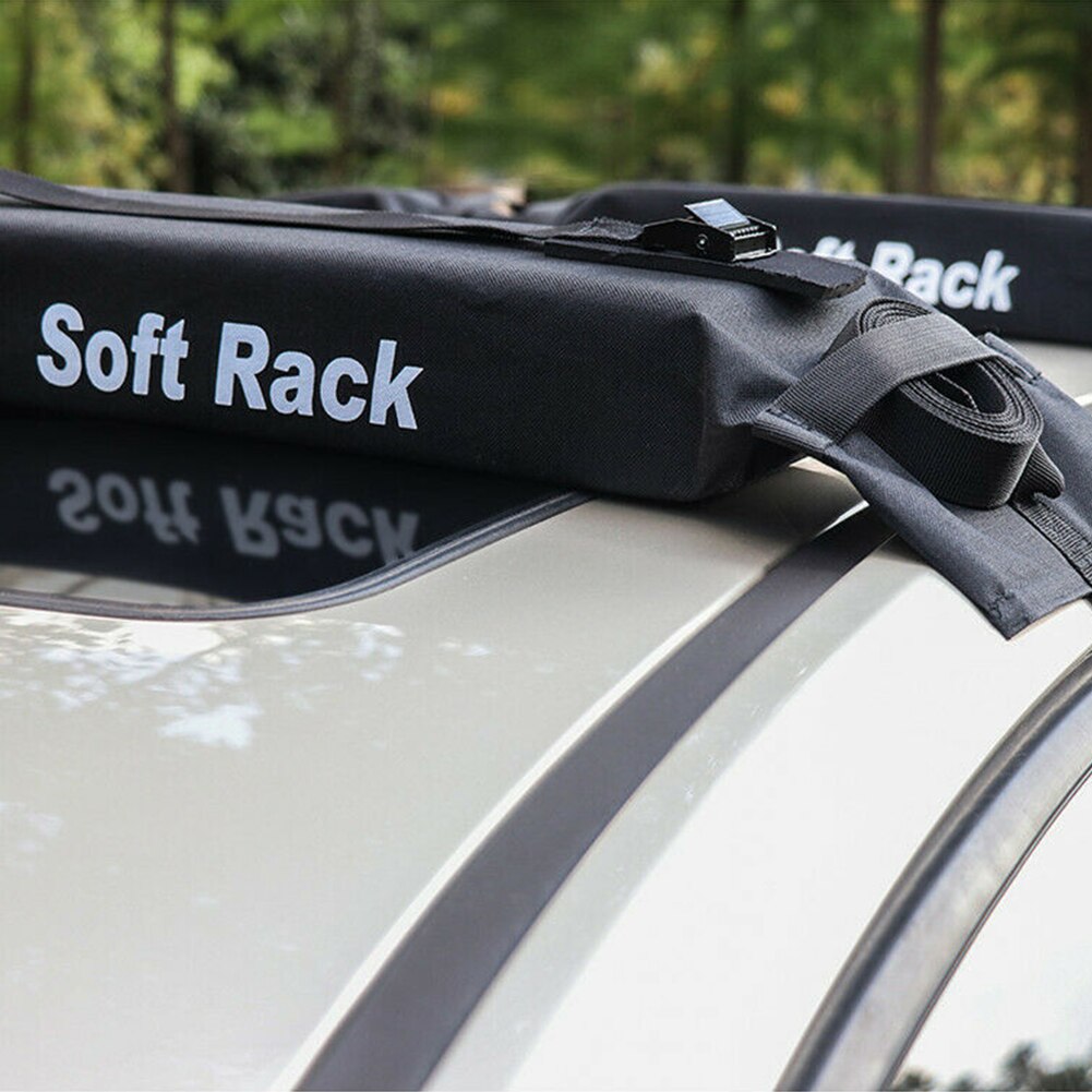 2pcs Exterior Outdoor Camping Travel Roof Top Transporting Cargo Carrier With Storage Bag Car Luggage Rack Heavy Duty Universal