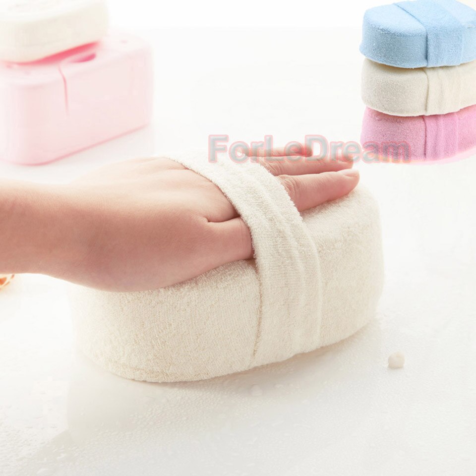 Loofah bad svamp brusebad krop rengøring handske værktøj skrubber ponge børste pad liderlighedsfjerner badeværelse forsyninger tilfældig farve