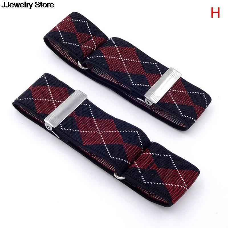 1 par mænds skjorte justerbar armbånd ærme strømpebånd bartender manchet holder armbånd holder  up 36 x 3.5cm