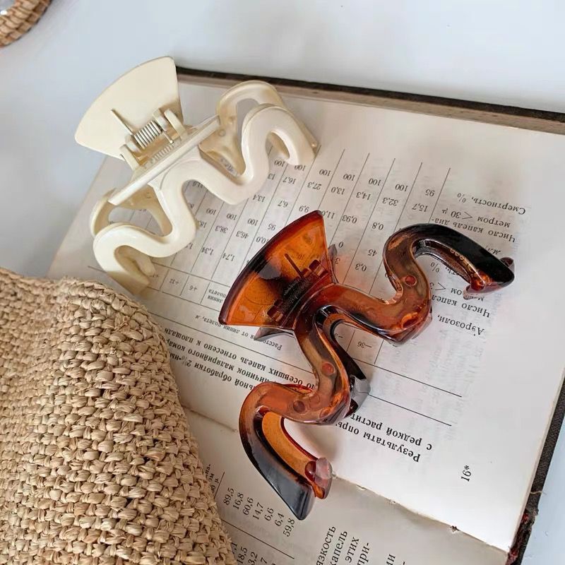 Effen Kleur Klauw Clip Grote Barrette Krab Haar Klauwen Bad Clip Paardenstaart Clip Voor Vrouwen Meisjes Haar Accessoires