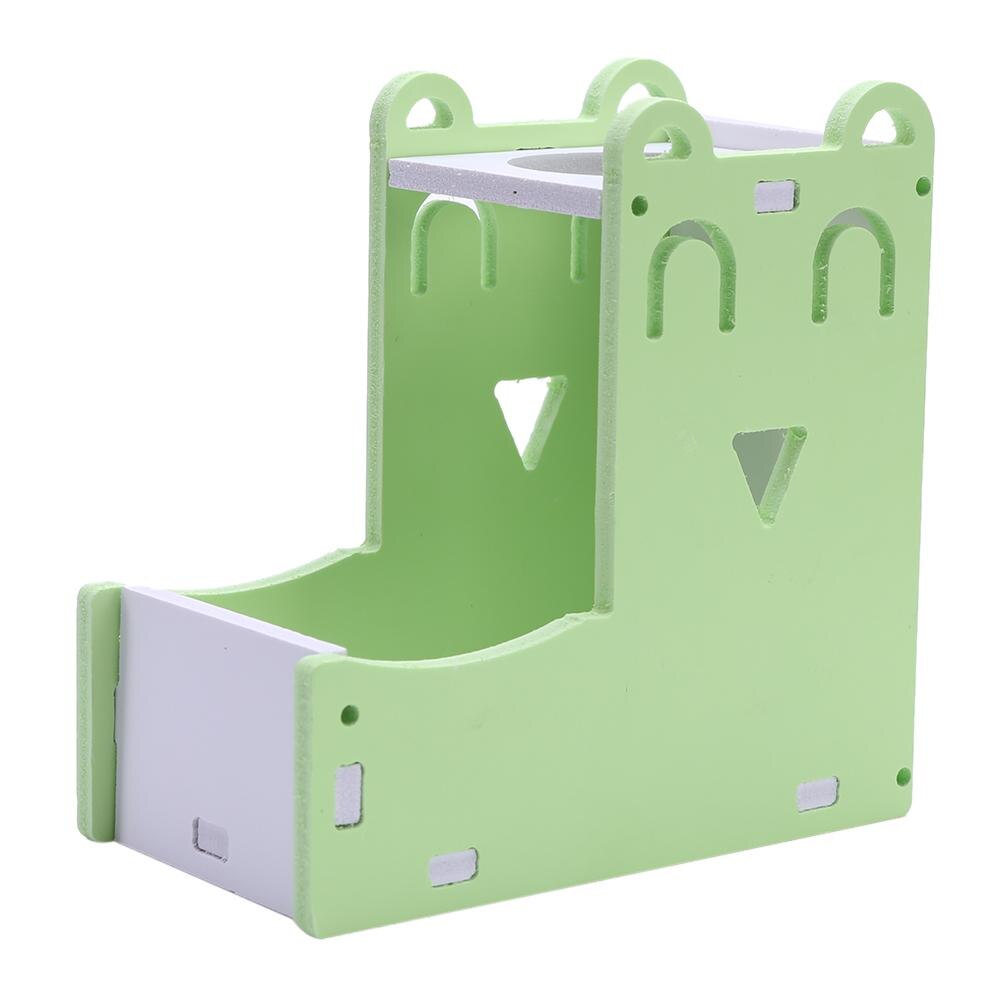 Botella de agua potable para hámster, bebedero automático para fuente de agua, alimentador de alimentos, nido de animales Samll: Green