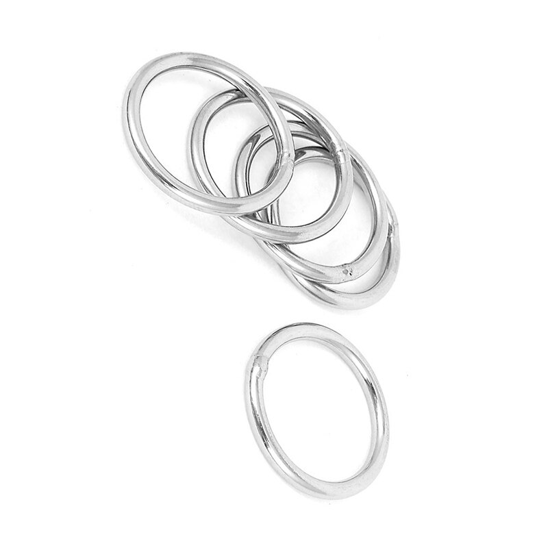 UNICRAFTALE Ongeveer 420 stuks 6 maten 3-6 mm open springringen roestvrijstalen springringen roze gouden ringen kettingconnectoren ring voor het maken van sieraden doe-het-zelf