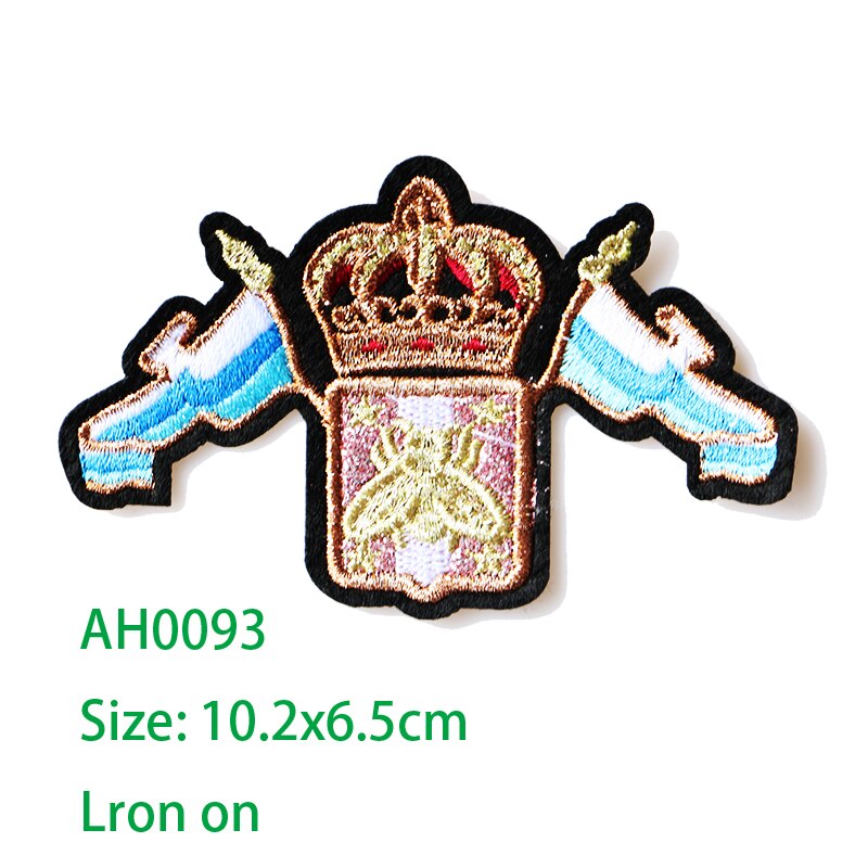 Medaille-icoon van het amerikaanse korps mariniers geborduurd met strijkpatches voor kleding, doe-het-zelf strepen, kledingpatchwork, stickers, aangepaste badges: Ah0093