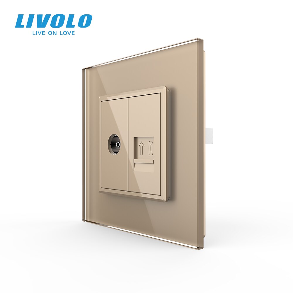 LIVOLO Innenleben 3 Fach TV Fernseher/FM Radio/SAT Satelliten Anschlussdose