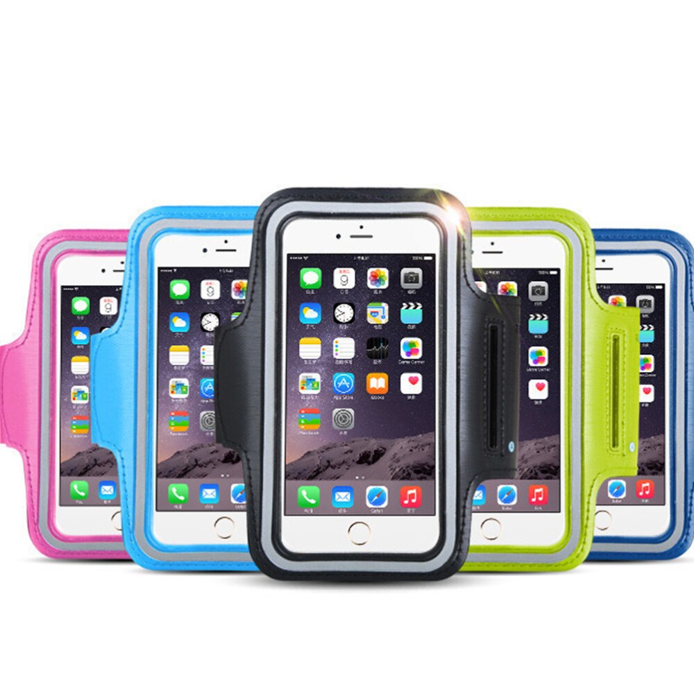 2 stuks waterdichte, slijtvaste armtas met touchscreen, opberghoes voor de arm, sportarmband, telefoonhoesje voor fitnessoefeningen