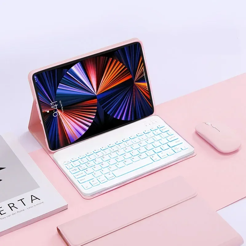 Backlit Keyboard Case With Mouse Wireless Detachable Tablets Keyboard Cover For Xiaomi Mi Pad 7S Pro 12.4 Inch Funda