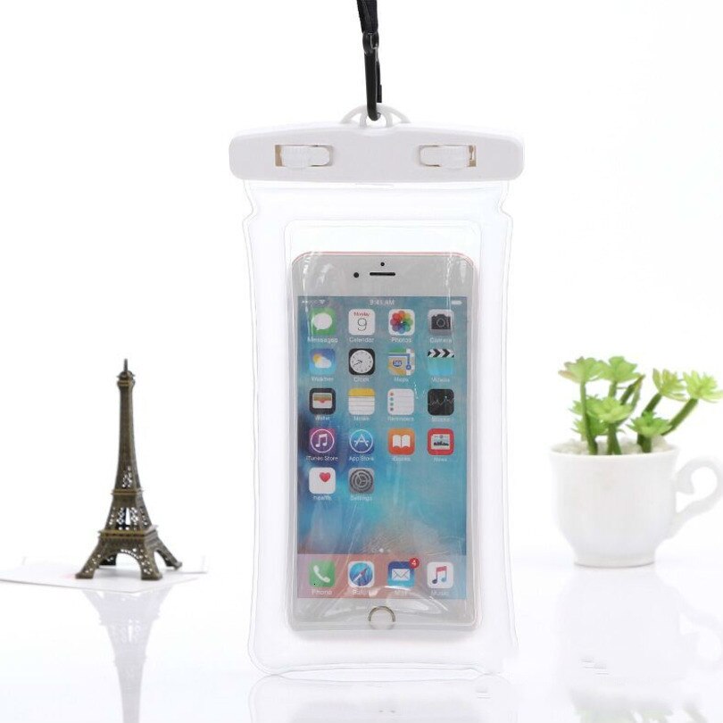 Float Waterproof Mobile Phone Case For iPhone X Xs Max Xr 8 Samsung 6.5 inches Clear PVC Sealed Underwater Smart Phone Dry Pouch