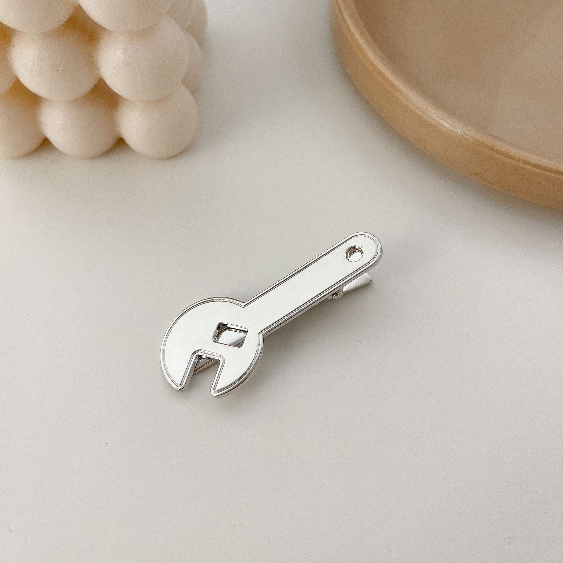 Mode Legering Haarspeldjes Schaar Kam Tang Een Woord Clip Vorm Haarspeld Eendenbek Pin Kant Clip Pony Haar Clip Voor vrouw: F