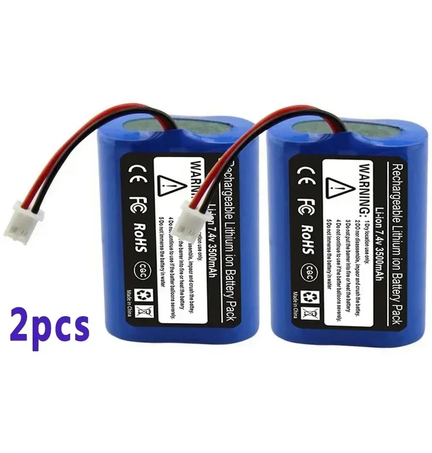 100% nieuw. Oplaadbare lithiumbatterijversterker, 7,4 V, 3500 MAH, voeding speelgoedaccessoires, beton versterkt, 2s1p,: Blauw