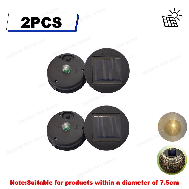 Replacement Solar Light Top Cover LED Panel Lantern Lid for Outdoor Hanging Lights Repair Parts Outdoor Light: WHITE