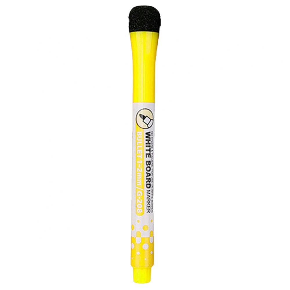 Magnetic Whiteboard Pen Writing Drawing Erasable Board Marker Office Supplies: Yellow