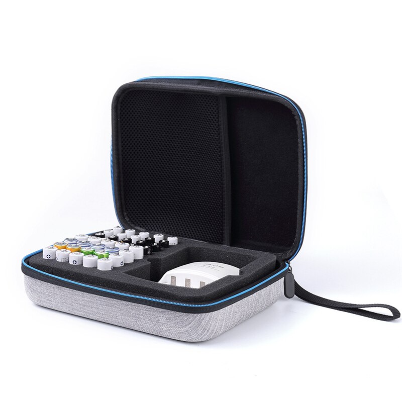 1Pc AA AAA Shockproof Batterij Opbergdoos/Power Bank Case/Batterij Houder organizer Voor 40pcs aa aaa Stapels met Rits