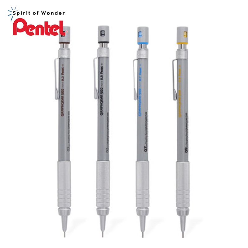 Pentel PG515 PG513 PG517 PG519 Metallic Scrub Drawing Mechanical Pencil 0.3//0.5/0.7/0.9mm Office &amp; School Supplies
