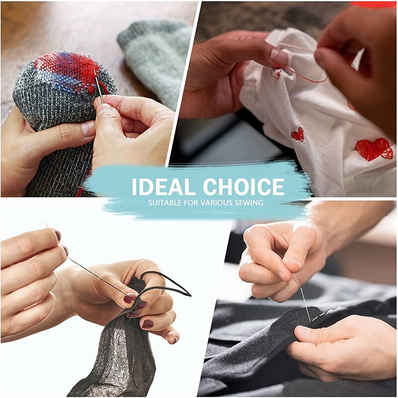 Practical 14 Boxes Mini Quick Fix Sewing Kit Easy Pre Threaded Needle Kit Basic Personal Sewing Kit Plastic Threaded Needle Hold