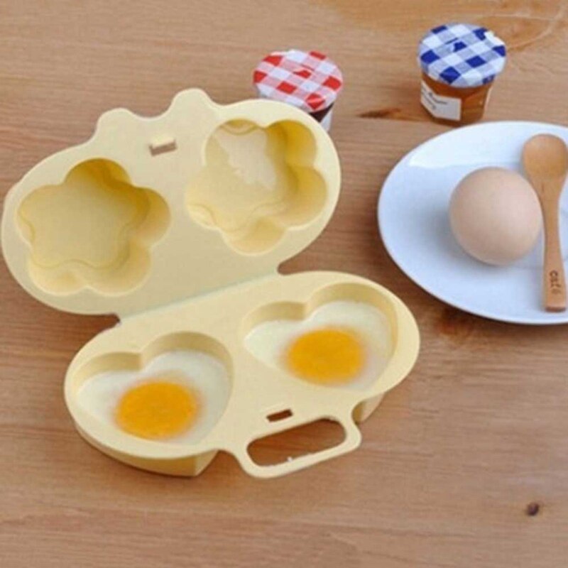 17*12*6cm elsker mikrobølgeovn egg kjele blomst formet form egg formet form gryte kjøkken matlaging verktøy