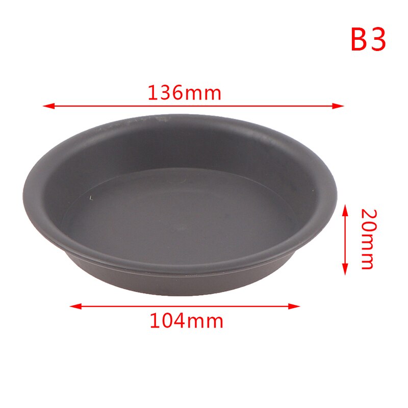 1Pc Garden Pot Case Round Shape Plastic Solid Color Garden Pot Saucer Plant Pot Drip Tray Planter Pallet Flower Pot Tray: B3