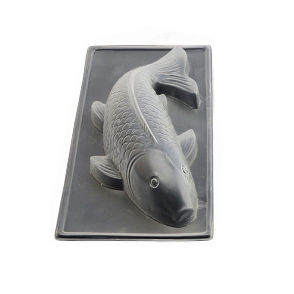 Transhome 1Pcs Carp Shaped Rice Cake Mold Silicone Fish Pudding Molds Large Medium Small Sizes Baking Tools Decorating