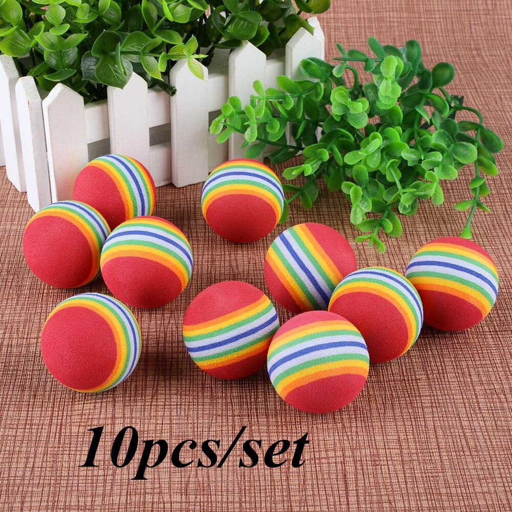 10Pcs Rainbow Golf Ball