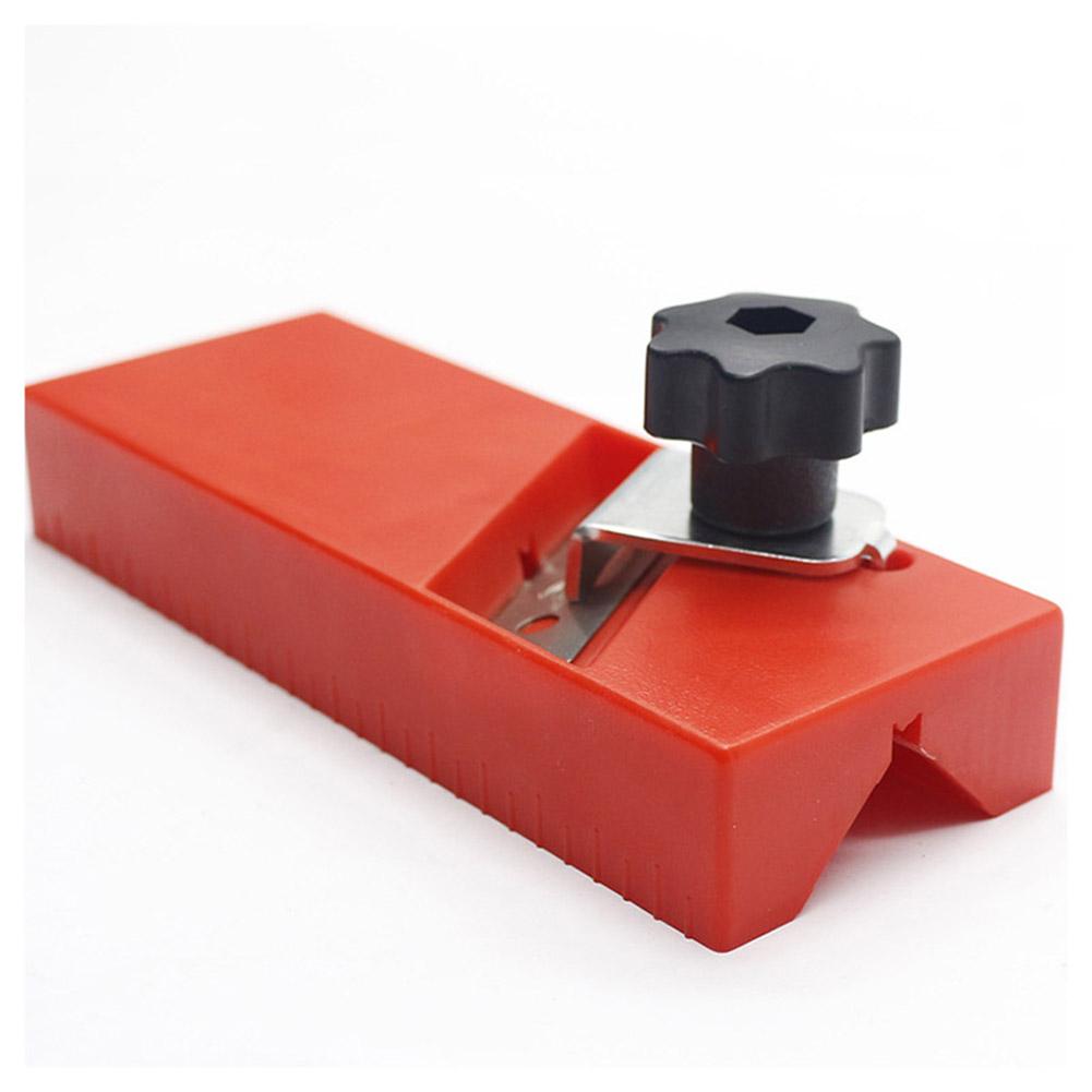 ABS Flat Square Drywall Edge Chamfer Fixture Woodworking Plastic Gypsum Board Router Bit Set Quick Edge Trimming Supplies