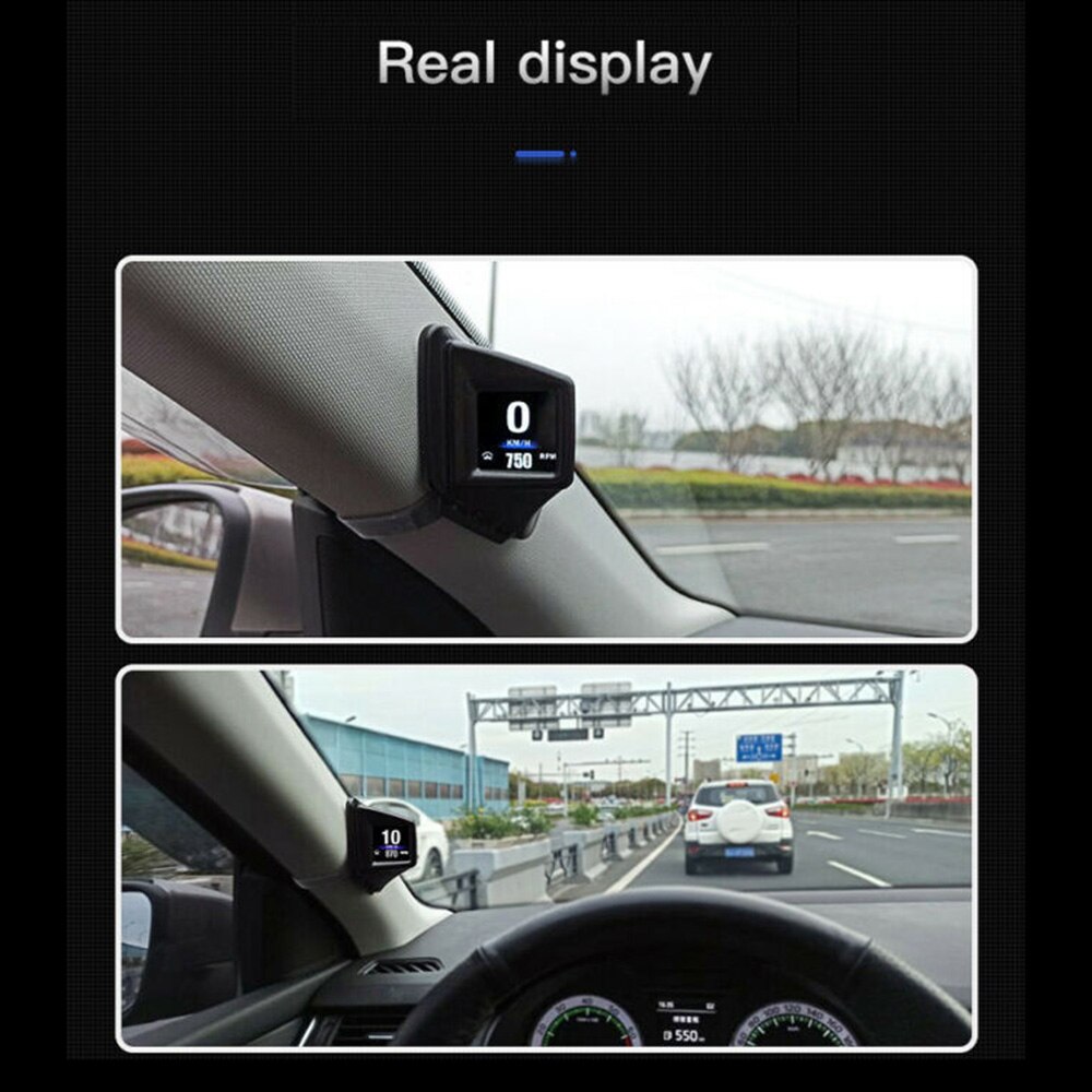 Hud Head-Up Display Head-Up Display Obd Smart Dashboard 2.5Inch Pc + Abs