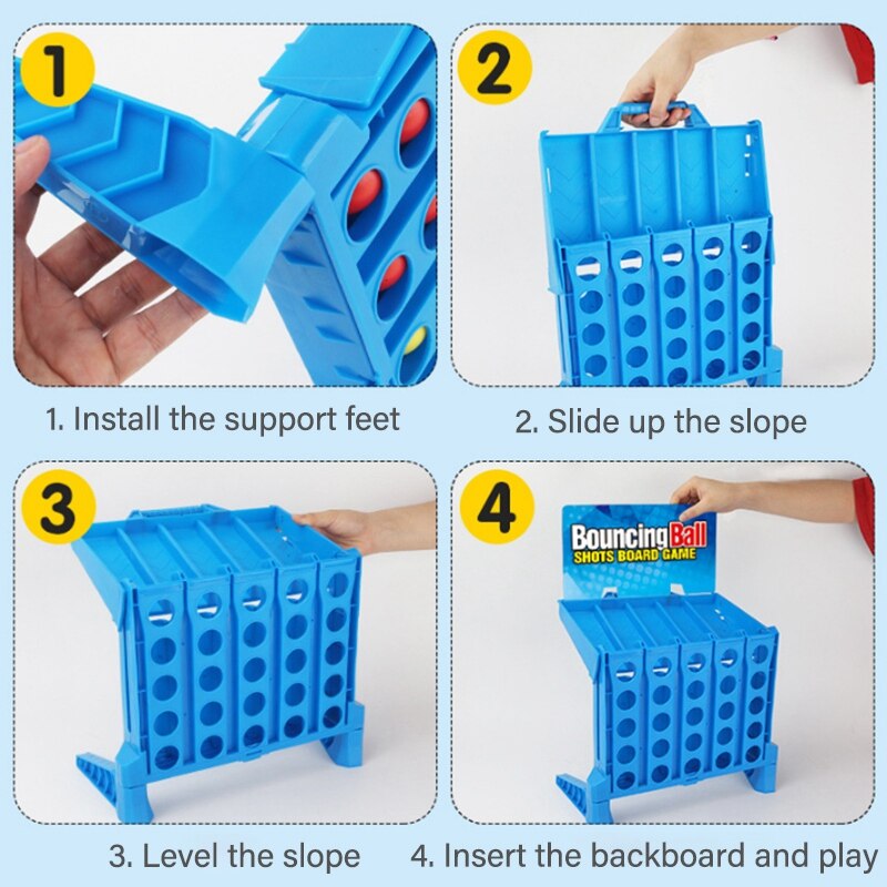 Folding Bounce Backgammon Portable Folding Puzzle Casual Bounce Game