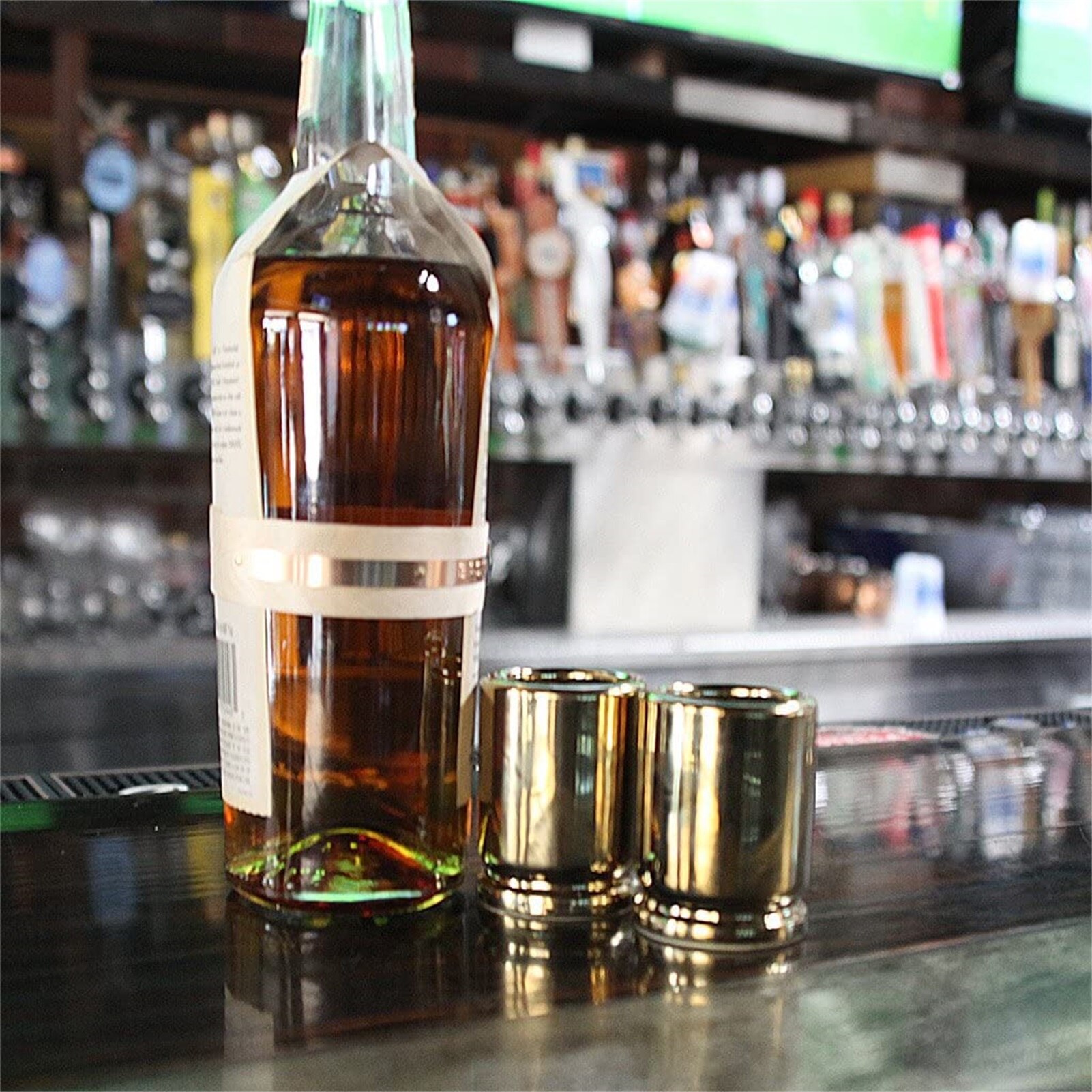 Stainless Steel Shot Glass Bartender Shot Glasses Spinner Party Games Dispenser Holder Wine Whisky Beer Accessory Supplies