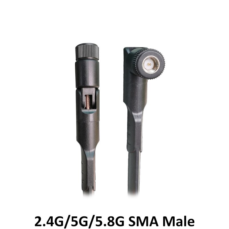 2,4 GHz 5GHz 5,8 Ghz Antenne 5dBi SMA Stecker Dual Band wifi Antena + 21cm RP-SMA Männlichen zopf Kabel