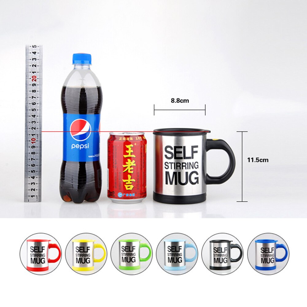 400ml Coffee Mugs Automatic Electric Lazy Self Stirring Coffee Milk Mixing Thermal Mug Stainless Steel Double Insulated Cup