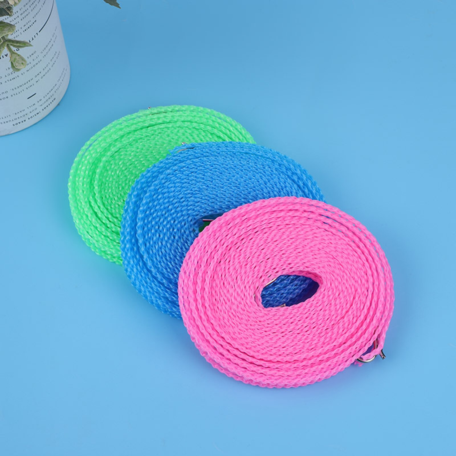 Hanging Clothes Rope Drying Rope Clothesline Drying Rack Portable Cloth Hanging Rope Random Color Bold Windproof Clothesline