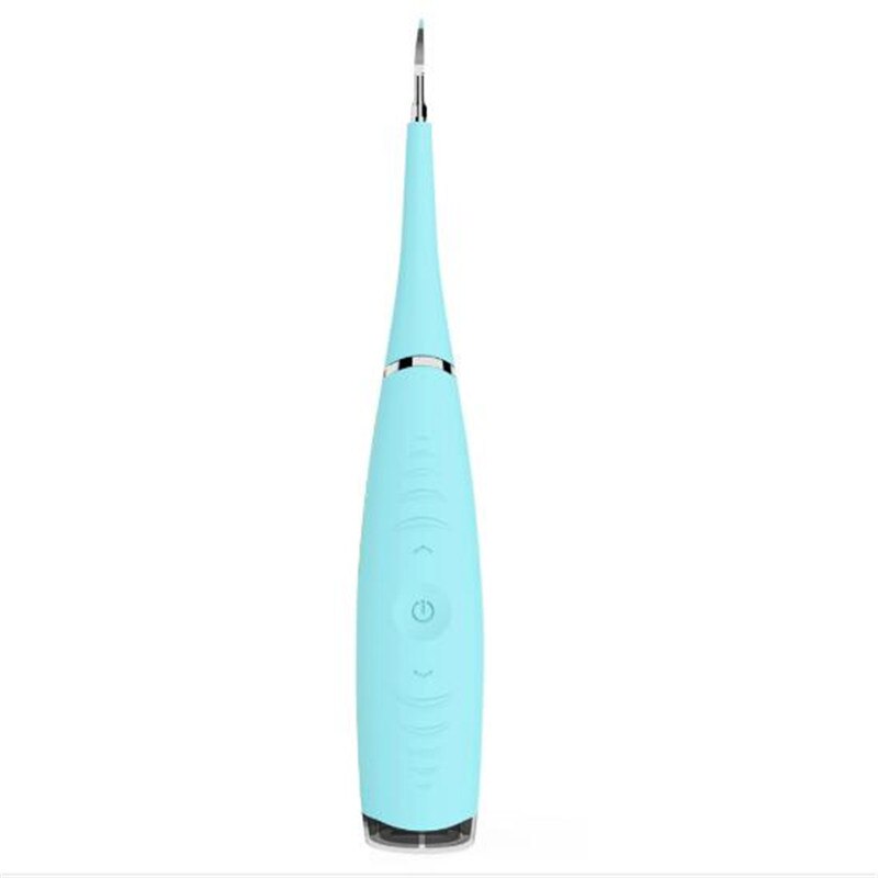 Engelsk boks pakke elektrisk sonisk tannlege scaler tann tannstein fjerner tannflekker tannstein verktøy tannlege tannbleking tannbørste: Blå