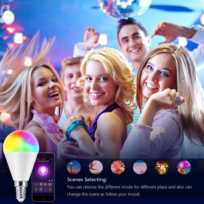 Smart Led Lamp 6W Wifi Rgb Kleur Veranderende Licht Toepassing Controle Alexa/Google Smart Home Verstelbare Lamp