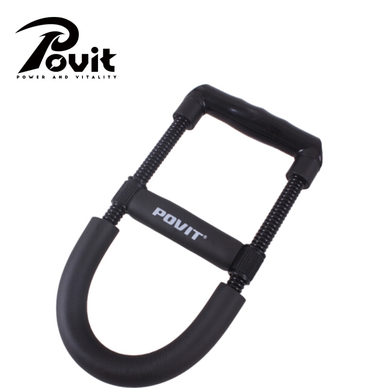 POVIT Power Wrist Fitness Equipment Adjustable Steel Spring Arm Wrist Exerciser Wrist Force Device Hand Gripper Training Tool
