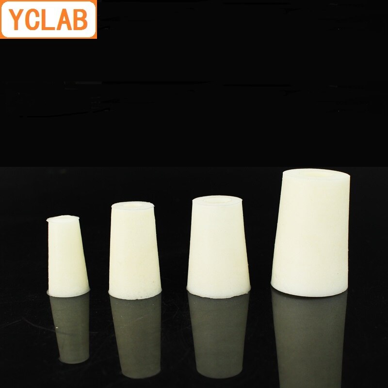 YCLAB Silicone Plug for Test Tube Breathable Silica Gel Stopper Laboratory Chemistry Equipment