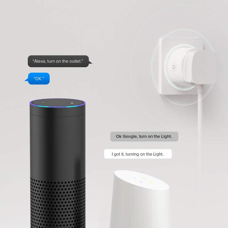 Tuya – prise connectée Smart Life, royaume-uni, connexion WIFI, télécommande avec fonction de chronométrage des statistiques de puissance, pour Alexa et Google Home